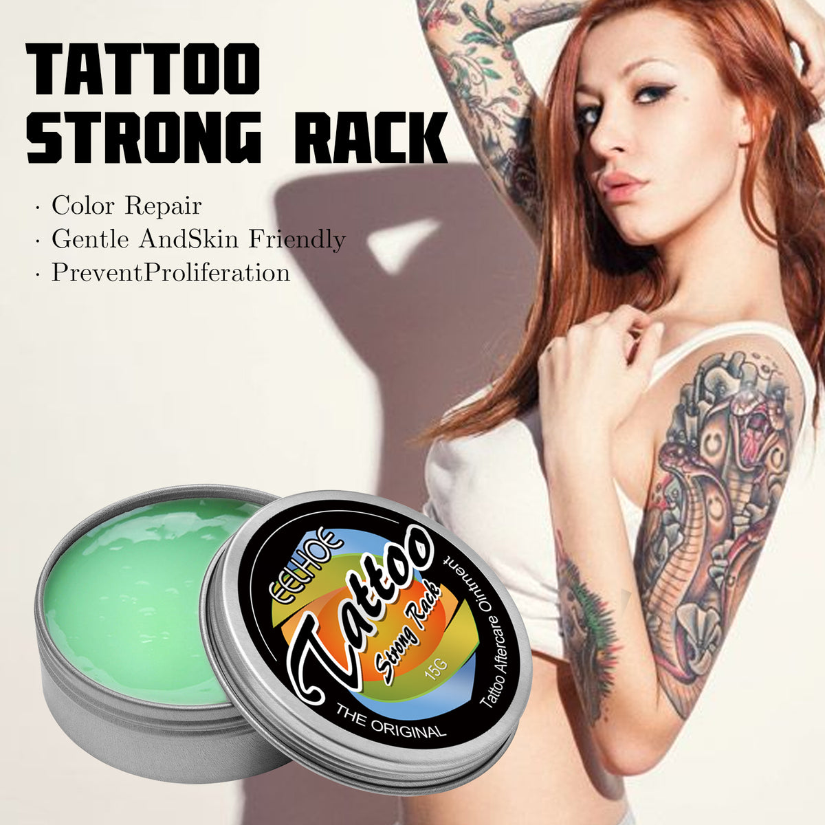 Tattoo Repair Cream, Tattoo Color Fixing Gentle Clean Moisturizing Skin Fade Tattoo Repair Cream - V.I.P Digital Presence