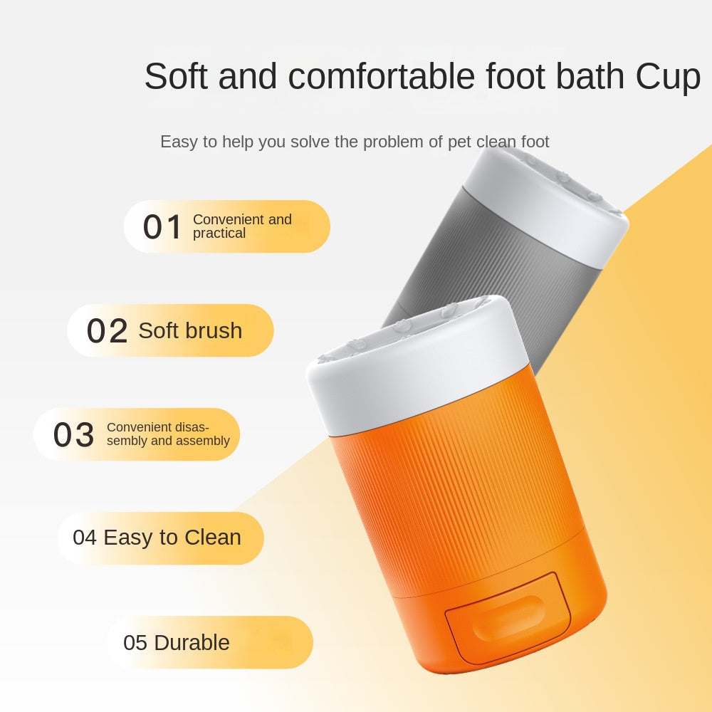 Pet Foot Washing Cup Dog Beauty Paw Cleaning Tool With Towel Feature Foot Bath Bathing Artifact - V.I.P Digital Presence