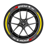 SPORTS series car tire letter sticker DIY sticker personalized modification sticker 3D three-dimensional all-in-ode tire sticker - V.I.P Digital Presence