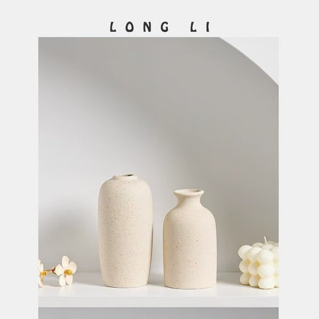 Ceramic Vases Ins Minimally Creative Home Dried Flowers Simulated Flowers Mini Small Flower Utensils Office Ornaments - V.I.P Digital Presence