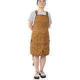 Long heavy-duty waxed canvas tool apron, carpenter apron, carpenter apron, carpenter waterproof 18 ounces - V.I.P Digital Presence