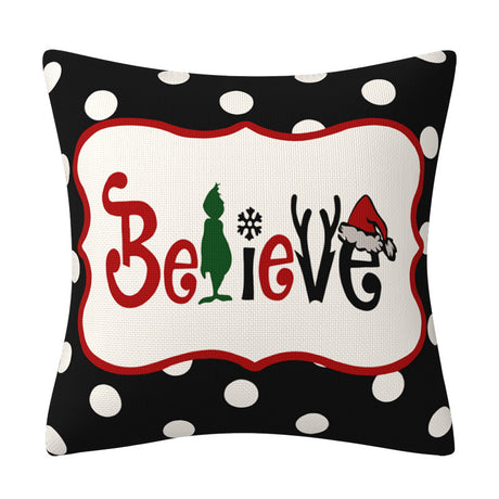 Grinch Christmas Pillow Cover Amazon Home Christmas Decoration Cushion Sofa Pillowcase - V.I.P Digital Presence