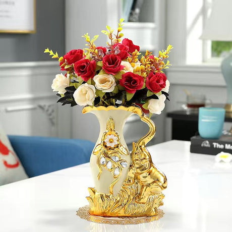Ceramic countertop vase living room flower arrangement TV cabinet decoration creative interior decoration vase - V.I.P Digital Presence