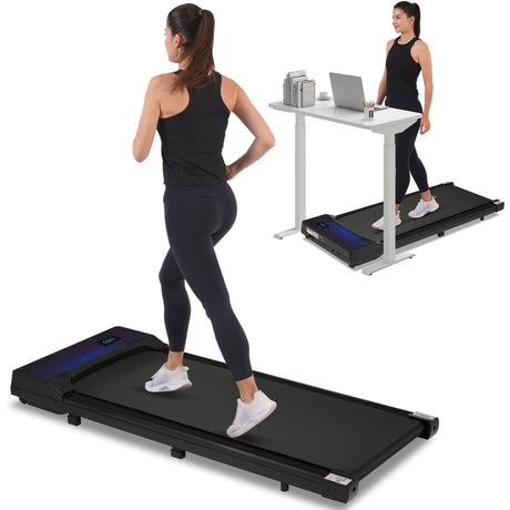 New 8.10 Walking Pad Under Home Desktop Treadmill -2.5HP Walking Treadmill 0.6-4MPH 300LBS Capacity Remote Control Battery - V.I.P Digital Presence