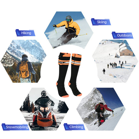 Heated Socks APP Remote Control 6000/5000mAh Rechargeable Battery Winter Thermal Electric Heating Thick Stockings 3 Gears - V.I.P Digital Presence