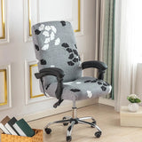 Stretch Printed Computer Office Chair Covers Soft Fit Universal Desk Rotating Slipcovers Removable Washable Anti-Dust Spandex - V.I.P Digital Presence
