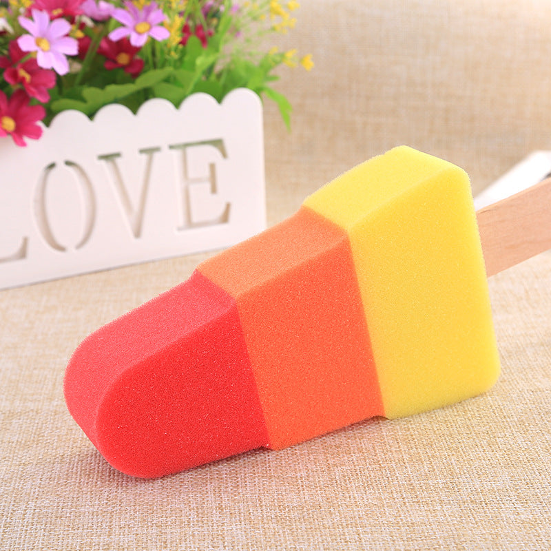 Attractive Ice-Cream-Shaped Bath Cotton Multi-Functional Ice-Cream Sponge Brush Bath Can Be Hung Water Cup Cleaning Sponge - V.I.P Digital Presence