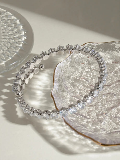 Stainless Steel Inlaid Zircon Bracelet - V.I.P Digital Presence