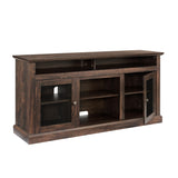 Contemporary TV Media Stand Modern Entertainment Console Brown - V.I.P Digital Presence