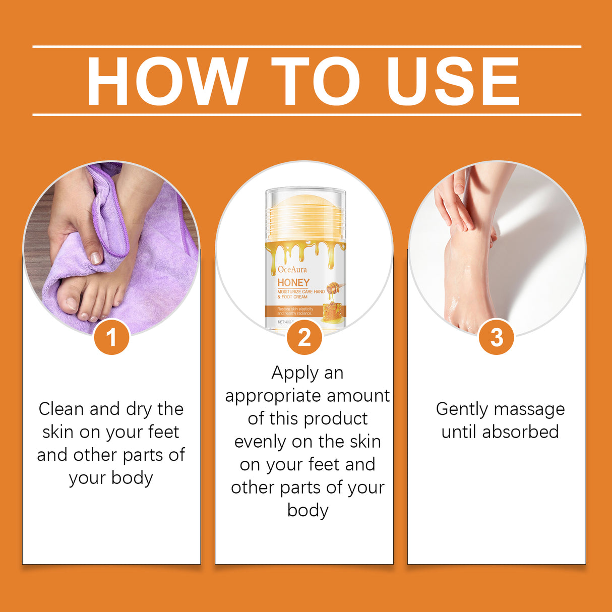 Honey Foot Moisturizing Anti-Crack Cream, Foot Moisturizing Repair Heel Body Skin Care Cream - V.I.P Digital Presence