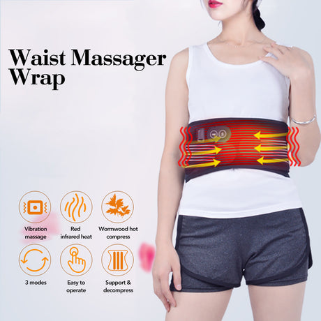 Electric Heating Waist Protection Vibration Massage Lumbar Protrusion Lumbar Vertebra Warm Compress Moxibustion Health Care Protective Belt - V.I.P Digital Presence
