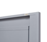 Grey metal kitchen storage cabinet, kitchen pantry storage cabinet with door and shelf, adjustable leveling feet - V.I.P Digital Presence