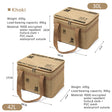 Outdoor storage bag, large - capacity foldable storage box, camping gear for picnic, portable, water - resistant - V.I.P Digital Presence