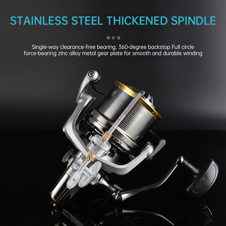 17+1BB 8000-14000 Series Aluminum Alloy Spool Fishing Reel, 4.8:1 Gear Ratio, Durable Long Casting for Baitcasting - V.I.P Digital Presence