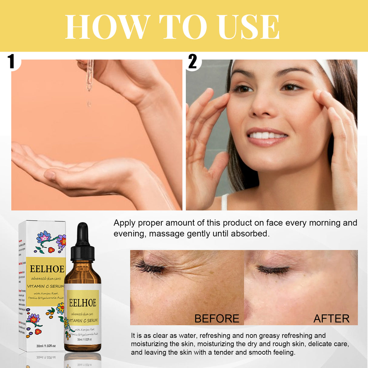 Vitamin C Essence, Brightens Skin, Moisturizes Shrink Pores Firming And Anti-Wrinkle Solution - V.I.P Digital Presence