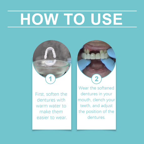 Adjustable Buckle Dentures Comfortable Natural Temporary Fillings Set For Interdental Correction - V.I.P Digital Presence