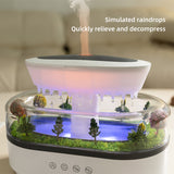 Smart Cool Mist Raindrop Air Humidifier for Garden Landscape Christmas Tree White Noise Oil Aroma Diffuser Portable - V.I.P Digital Presence