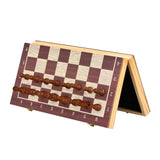 Ajedrez magnético de madera, damas internacionales, piezas de ajedrez de madera maciza, envía la combinación original de reina dos en uno