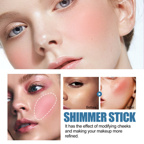 Blush Stick, Three-Dimensional Brightening Natural Waterproof Lightweight Lazy Body Contouring Cream - V.I.P Digital Presence