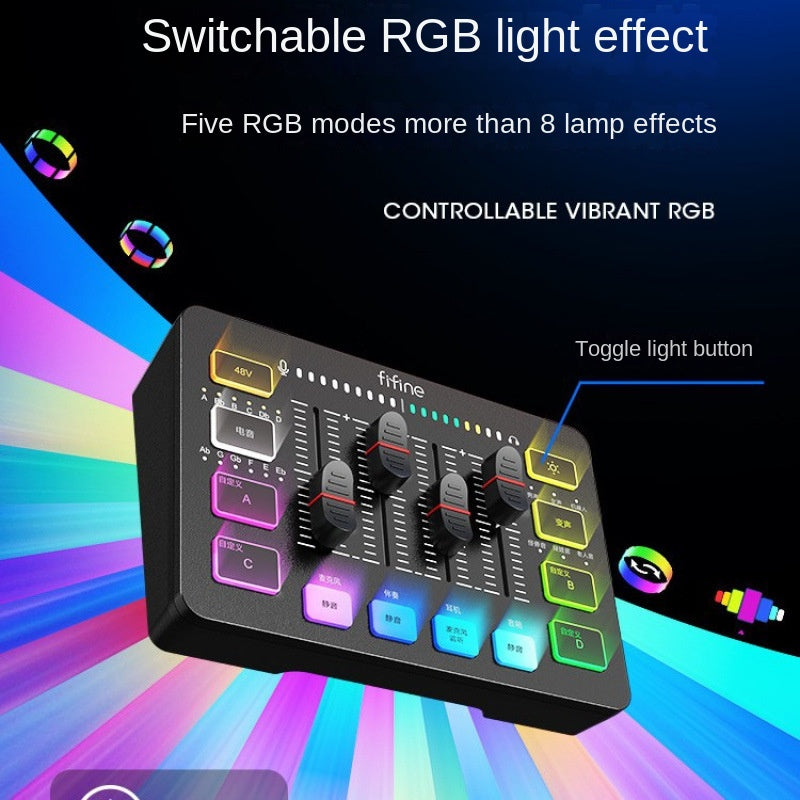 Fifine Game Live Streaming Equipment SC3 Full Set USB External Sound Card Microphone Desktop Karaoke - V.I.P Digital Presence