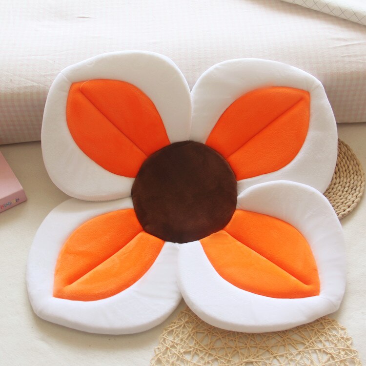 Alfombrilla de baño para bebé de 80 cm, diseño de flores, para bañera, lavabo, ducha infantil segura, plegable, con almohadillas de seguridad para asiento de pétalos. 