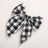 Children's Headwear Girl Plaid Cotton Embroidery Bow Hairpin Big Swallowtail Hairpin - V.I.P Digital Presence