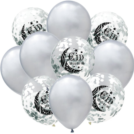 Moon Castle Party Celebrates Latex Balloon Transparent Paper Shard Glitter Balloon Set - V.I.P Digital Presence