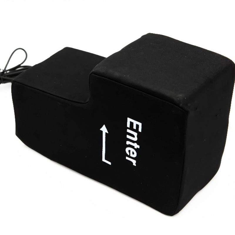 Office Computer Jumbo USB Big Enter Key Pillow USB Gadgets Desktop Nap Pillow Anti-Stress Hand Tool for Laptop Novelty Gift - V.I.P Digital Presence
