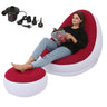 Inflatable Air Mattress Lazy Sofa Deck Chair Comfortable Leg Stool Rest Single Beanbag for home and Outdoor Use - V.I.P Digital Presence