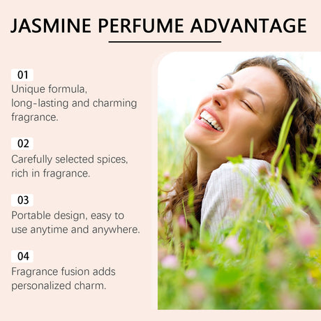 Jasmine Light Perfume Flower Fruit Fragrance Natural Fresh Mild Lasting Light Fragrance Portable Charm Staying Perfume - V.I.P Digital Presence