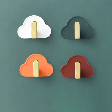 Light Luxury Paste Cloud Sticky Hook Strong Viscose Punch-Free Hook Wall Hanging Traceless Hook Key Hook 4pcs - V.I.P Digital Presence