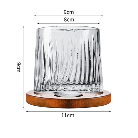 Hand drawn rotating glass cups multiple multi-purpose whiskey glasses rotating glass cups - V.I.P Digital Presence