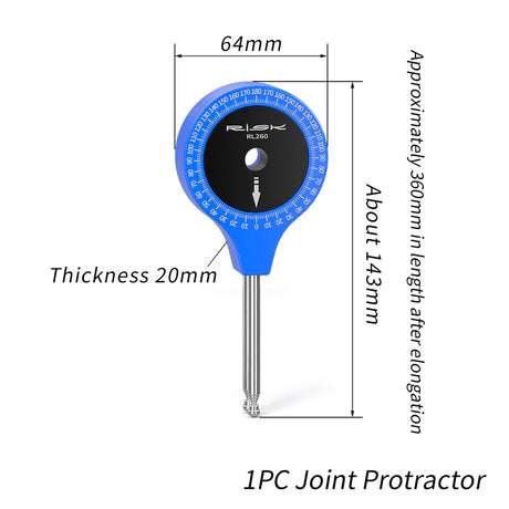 RISK Road Bicycle Airship - Fitting Knee Joint Angle Measuring Protractor for Bike Riding Posture - V.I.P Digital Presence