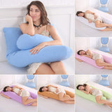 Almohada de embarazo, ropa de cama, almohada de cuerpo entero para embarazadas, cómoda almohada en forma de U, almohadas largas de apoyo para dormir de lado