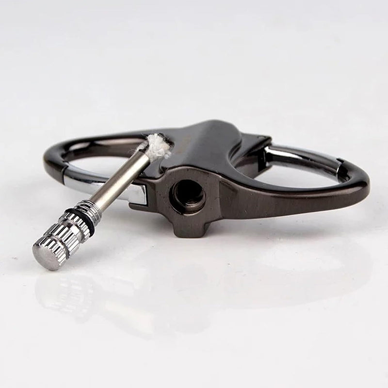 2025 Metal Keychain Lighter, ignite, waterproof, black - V.I.P Digital Presence