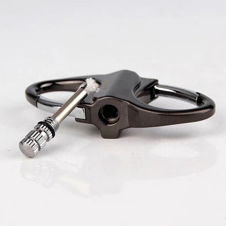 2025 Metal Keychain Lighter, ignite, waterproof, black - V.I.P Digital Presence