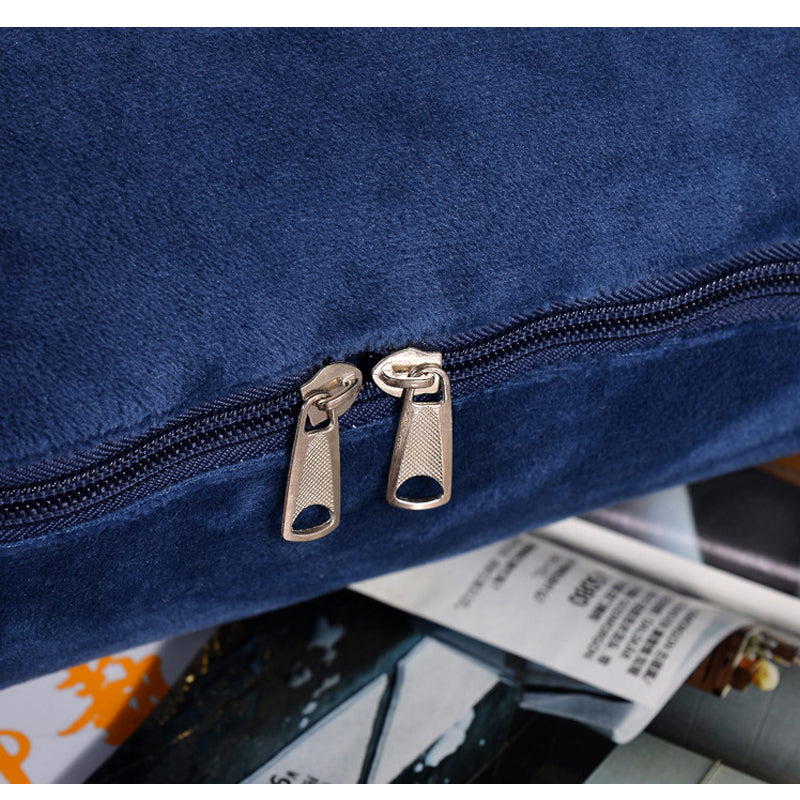 2 in 1 Flannel Cushion Blanket car sofa lumbar throw pillow air conditioning blanket foldable patchwork quilt blanket Bedding