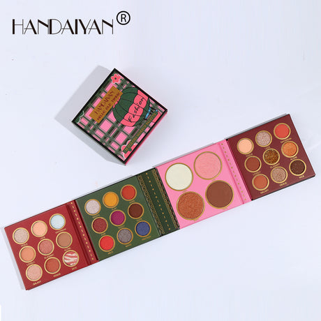 HANDAIYAN 31 Colors Eyeshadow Palette + Blush Highlighter Makeup Set Set Box Pearlescent Matte Eyeshadow - V.I.P Digital Presence
