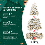 7FT PVC Memory Wire Christmas tree (With Light) - V.I.P Digital Presence