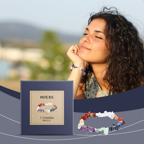 Seven-Color Bracelet Seven-Color Simple Jewelry Stone Bead Wheel Yoga Beaded Bracelet - V.I.P Digital Presence