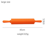 Wooden Handle Silicone Rolling Pin Rolling Pin Roller Flour Pin Small Medium And Large Household Baking Tools And Kitchenware - V.I.P Digital Presence