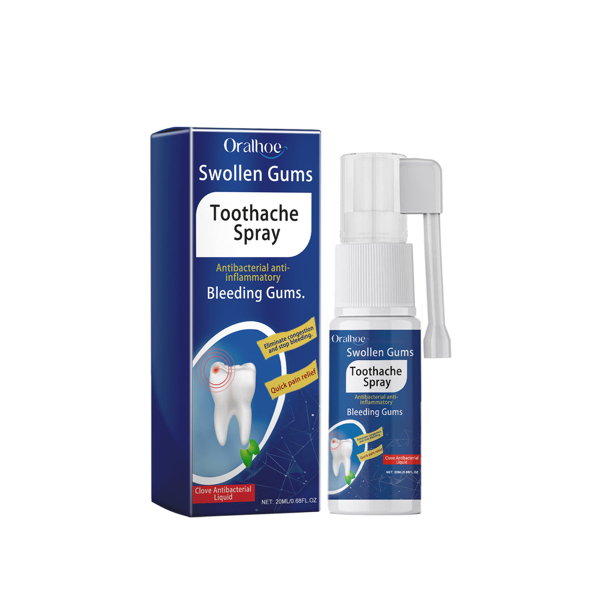 Toothache Treatment Spray. Relieve Gum Swelling And Pain On Fire Care For Teeth Toothache Oral Discomfort Care - V.I.P Digital Presence