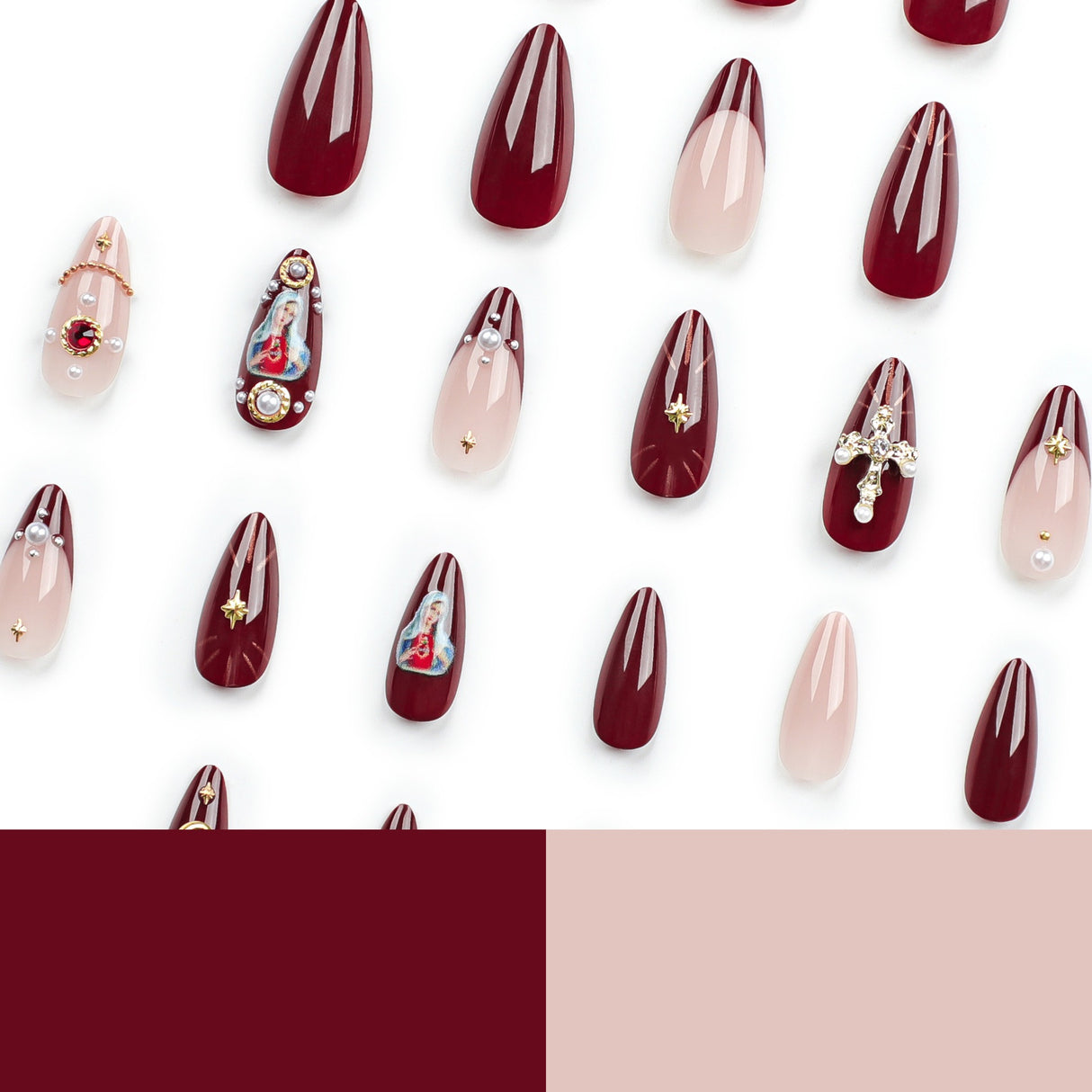 European and American popular manicure wearable nails cross flash diamond explosive wearable nails fake nails - V.I.P Digital Presence