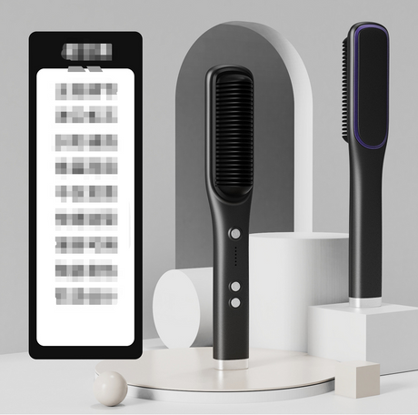 New Straight Hair Comb Negative Ion Straightener for Straight and Curled Hair Dual Use Electric Curling Hair Comb Inner Buckle L - V.I.P Digital Presence