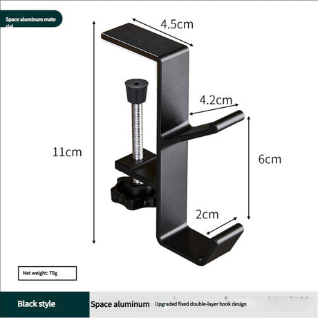 Portable student backpack hook, office desk mobile headphone hook, table side umbrella hook Hook storage - V.I.P Digital Presence