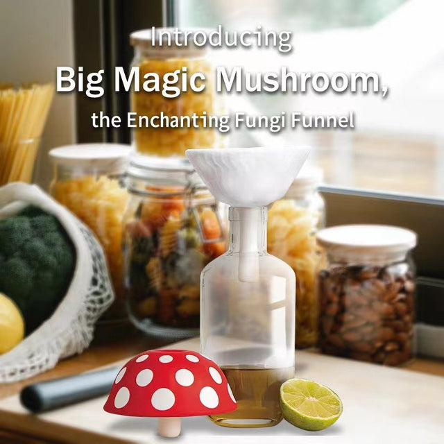 Mushroom Funnel Household Mini Funnel Kitchen Wine Oil Silicone Funnel - V.I.P Digital Presence