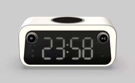 New alarm clock wireless charging Bluetooth clock thermometer wireless charging - V.I.P Digital Presence