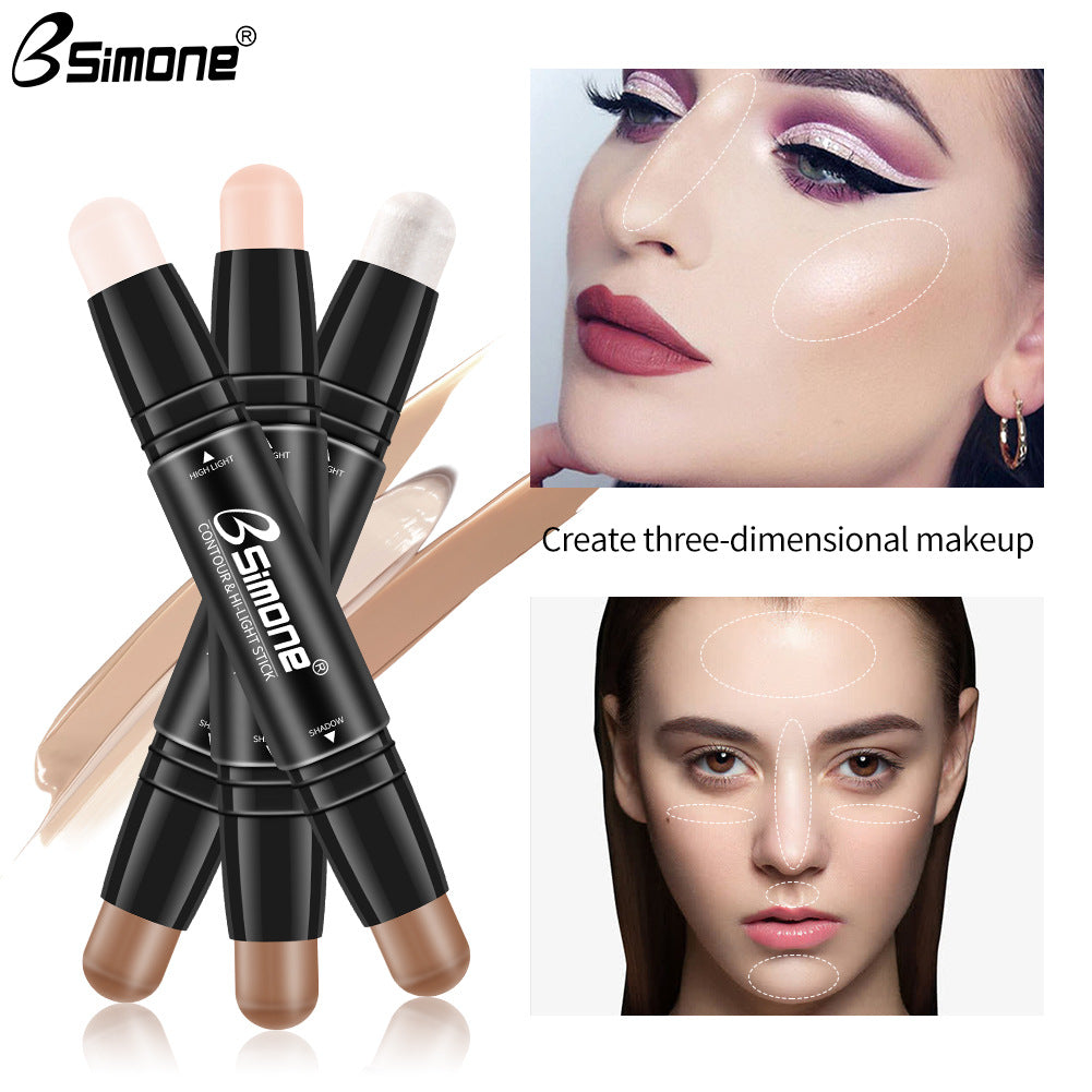 Double-Ended Highlighting Stick Concealer Nose-Shadow Highlighter To Fix Spots Side Shadow Highlighter Stick - V.I.P Digital Presence