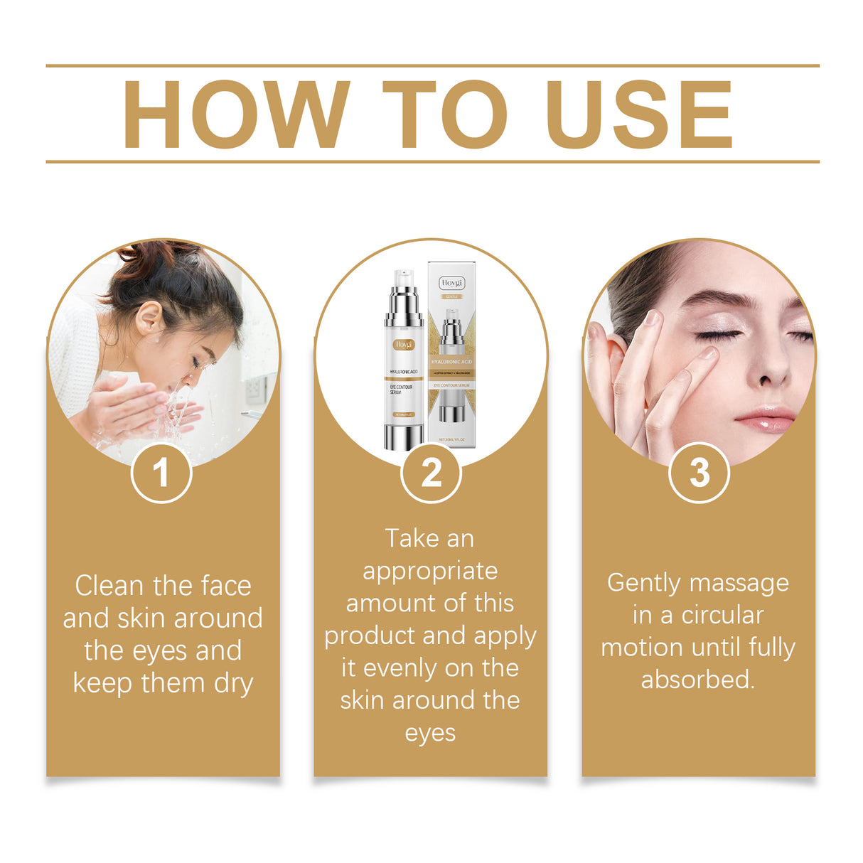 Eye Serum Delicate, Moist, Tender, Moisturizing And Gentle Repair Serum For Skin Around The Eyes