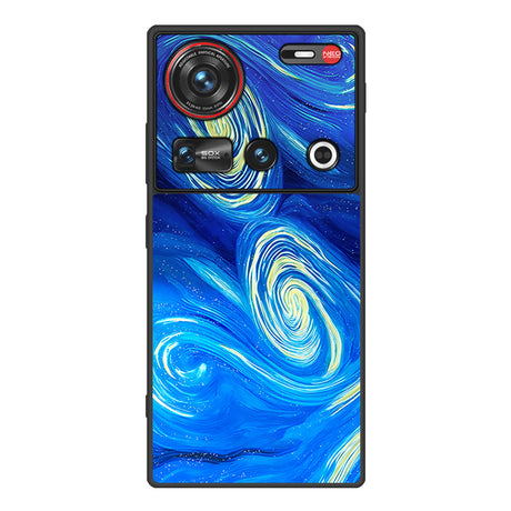 Nubia Z70Sultra Phone Case Leather Business Anti-drop Protective Cover Classic Starry Sky - V.I.P Digital Presence